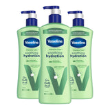 Vaseline Intensive Care Body Lotion for Dry Skin – Dermatologist-Tested Sensitive-Skin Lotion for Eczema-Prone Users, Pack of 3