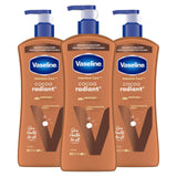 Vaseline Intensive Care Cocoa Radiant Body Lotion – Quick-Absorbing Morning Moisturizer for Busy Professionals On the Go