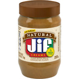 Jif Natural Creamy Peanut Butter Spread – Practical Hostess Gift for Housewarmings, Pack of 2