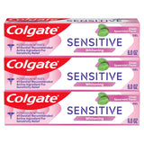Colgate Whitening Toothpaste for Sensitive Teeth – Mindful Oral Care Routine with Potassium Nitrate and Fluoride, Fresh Mint 6 Oz 3-Pack