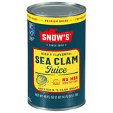 Snow's All Natural Clam Juice, 8 fl oz Bottle - Mindful Cooking Staple for Clean Keto & Gluten-Free Meal Prep