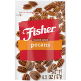 Fisher Praline Pecans, 5.5 oz Resealable Pouch — Mindful Afternoon Snack for a Calm Desk Break and Self-Care Ritual