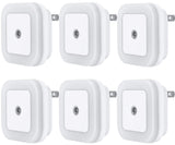 Uigos Night Light 6-Pack – Cool-Running Auto Sensor Night Light for Elderly Fall Prevention, Bedrooms and Bathrooms