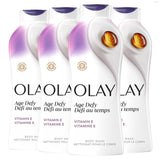 Olay Unscented Body Wash for Women – Minimal Formula, Maximum Hydration (Pack of 4)