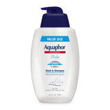 Aquaphor Baby Wash and Shampoo – Tear-Free Cleanser for Nursery and Changing Table Bath Time, 25.4 Fl Oz Pump