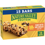 Nature Valley Protein Chewy Bars – Focus Fuel for Commuters and Remote Professionals, No Refrigeration Needed Peanut Butter Dark Chocolate 10 Count