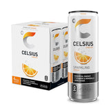 CELSIUS Sparkling Orange Functional Energy Drink – Mid-Afternoon Focus Replacement for Home Office Professionals, 200mg Clean Caffeine