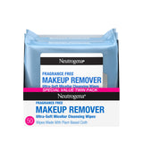 Neutrogena Fragrance-Free Makeup Remover Wipes – Ophthalmologist-Tested Eye Area Cleanser for Contact Lens Wearers