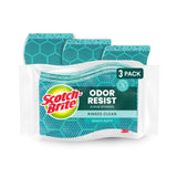Scotch-Brite Odor Resist Non-Scratch Scrub Sponge – Streamlined Dish Sponges for Clean-Lined Modern Kitchens