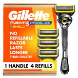 Gillette ProGlide Shield Men's Razor – Elevated Shaving with Microfins & Precision Trimmer