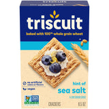Triscuit Hint of Sea Salt Whole Grain Crackers – Wholesome Whole Wheat Snack for School Lunches and After-School Bites