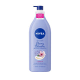 NIVEA Cherry Blossom Body Lotion – Dermatologically Tested Daily Lotion for Sensitive Skin, 16.9 Fl Oz Pump