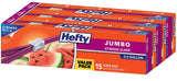 Hefty Slider 2.5 Gallon Storage Bags – One Bag for Food, Clothing, and Craft Storage