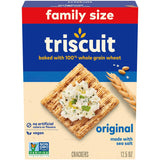 Triscuit Original Whole Grain Wheat Crackers – Kid Friendly Vegan Crackers for Lunchbox and Family Room, 12.5 oz