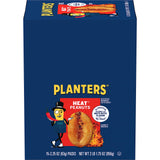 PLANTERS Heat Peanuts – Desk-Friendly Protein Snack for Work Breaks and Long Focus Sessions, 2.25 oz Bags, 15-Pack