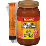Zatarain's Cajun Injector Creole Butter Injection – Durable Outdoor Marinade for Patio Grilling, Camping Trips, and Open-Air Cookouts