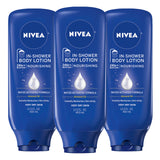 NIVEA In Shower Body Lotion for Simple Skin Care Routines, Streamlined Water-Activated Hydration, Pack of 6
