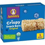 Annie's Organic Crispy Snack Bars – Gluten-Free Lunchbox Treat for School-Age Kids, 5 ct