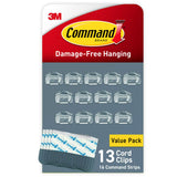 Command Round Cord Clips for Kid and Pet Safe Homes, Tame Tangled Cords Behind TVs and Appliances