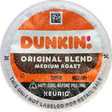 Dunkin' Donuts Medium Roast K-Cup Coffee for Home Office Focus Routines, Original Blend Pods Compatible with Keurig Machines