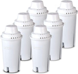Commercial Cool Brita Compatible Filters – Remove Copper, Mercury, Cadmium, and Chlorine from Tap Water, BPA-Free 6-Pack