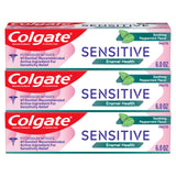 Colgate Sensitive Enamel Health Toothpaste – Daily Self-Care Brushing Routine for Adults with Sensitive Teeth, 3 Pack 6 oz