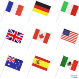 International Flags for Kids 50 Pack – Lightweight Mini Country Banners for School Assemblies, Playground Events and Children Parties