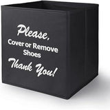 Opret Disposable Shoe Cover Dispenser – Neutral Black and Grey Accent for Staged Living Rooms