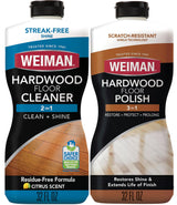 Weiman Hardwood Floor Polish and Restorer 32 Oz 3PC - Child and Pet Safe Wood Floor Formula, Worry-Free Floor Maintenance