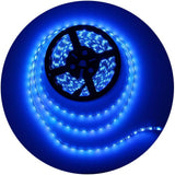 ALITOVE 16.4ft Slim Blue LED Strip Light for Clean-Lined Shelving and Coves, 12V 5050 Uncluttered Glow