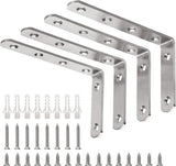 YUMORE Corner Brace Outdoor – Rustproof Right Angle Bracket for Deck Planter Shelves and Camping Storage, 35 lb Capacity
