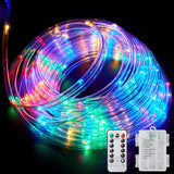 LumiGlow Flameless Rope Lights – 40ft Battery LED String Safe for Kids, Pets & Bedside Use
