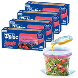Ziploc Gallon Stay Open Design Bags – Easy-Fill Pouches for Packing Grab-and-Go Lunches