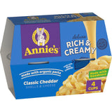 Annie's Classic Cheddar Deluxe Mac Cups – Quick Office Lunch for Busy Workdays, Microwave Ready Single Serve