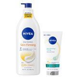 NIVEA Sheer Hydration and Skin Toning Body Care Set – Refined Q10 and Vitamin C Duo for a High-End Routine