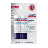 Aquaphor Lip Repair Stick – Self-Care Lip Balm for Nightly Hydration Rituals, Pack of 2