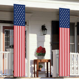 American Flag Porch Banner Gift Idea - Ready-to-Hang Patriotic Present for Retirement Parties, Dad's Birthday, and Grandparent Holidays