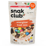 Snak Club Energizer Trail Mix – Desk Drawer Work Snack with 4g Protein, Roasted Nuts, and Chocolate Candies, 16 oz Resealable Pouch