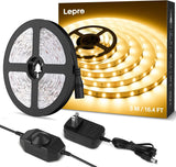 Lepro LED Strip Light – Cool-Running 12V Warm White Lighting Safe Around Kids, Pets, and Bedrooms