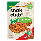 Snak Club Tajín Chili-Lime Peanuts – Gourmet Snack Gift for Hosts and Travelers, 12 oz Resealable Bag