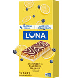 LUNA Bar Mash-Ups LemonZest + Blueberry – Thoughtful Vegan Snack Gift for Her Birthday and Holiday Stocking Stuffer
