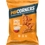 PopCorners Spicy Queso Popped Corn Chips 5 oz – Picnic and Patio Snack for Outdoor Gatherings