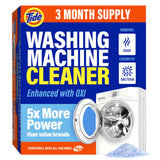 Tide Washing Machine Cleaner Oxi – Septic Safe and Family Friendly Laundry Care for Front and Top Loaders, 3 Month Supply
