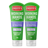 O'Keeffe's Working Hands Night Cream – Unscented Skin-Safe Formula for Allergy-Prone Hands, 7 oz Tube