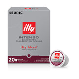 illy Intenso Dark Roast K-Cup Pods – Bold Italian Coffee for a Focused Home Office Morning Ritual, Keurig Compatible, 20 Count