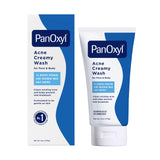 PanOxyl Antimicrobial Acne Creamy Wash – 4% Benzoyl Peroxide One-Step Face and Body Acne Treatment