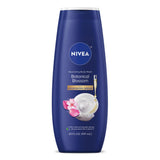 NIVEA Botanical Blossom Body Wash for Her – Microplastic Free Body Wash with Microbiome Gentle Formula, Safe Post Workout Shower for Sensitive Skin
