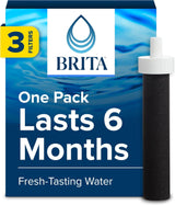 Brita Filtering Water Bottle Filters – Mineral-Safe Hydration for Active Wellness Routines, 40-Gallon Cartridges, Pack of 3