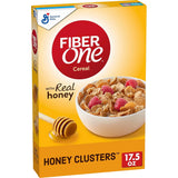 Fiber One Honey Clusters Cereal – Kid-Friendly Breakfast Cereal, Lightly Sweetened Honey Clusters for the Family Table