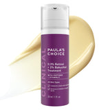 Paula's Choice CLINICAL Retinol + Bakuchiol Face Serum – Wind-Down Skincare Treatment for Deep Wrinkles Before Bed